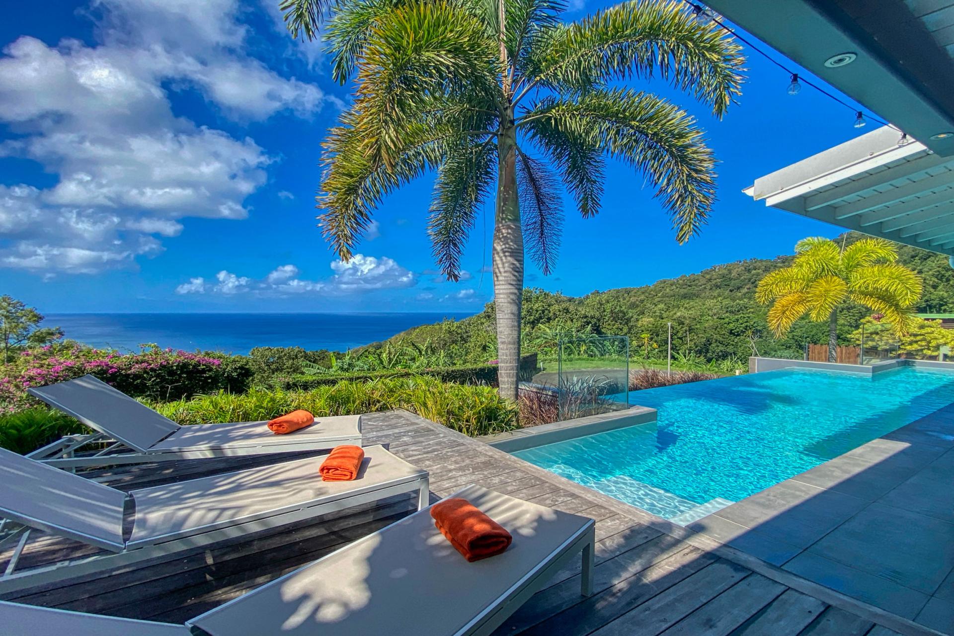 1.Location Villa piscine vue mer Deshaies Guadeloupe_Vue mer